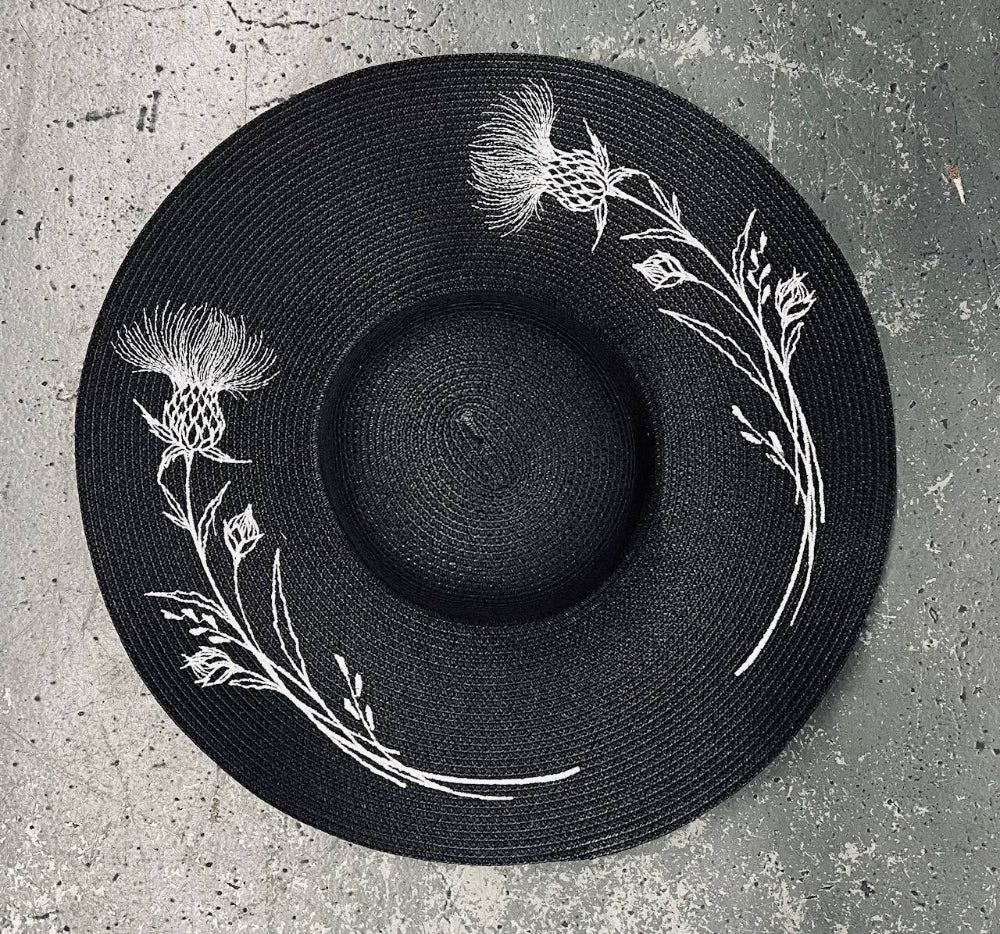 Floppy Sun Hat Thistles