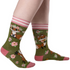 Floral Foxes Crew Socks