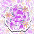Floral Lavender Snake Vinyl Sticker
