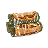 Floral Sage Smoke Cleansing Bundle Cedar Orange Cinnamon
