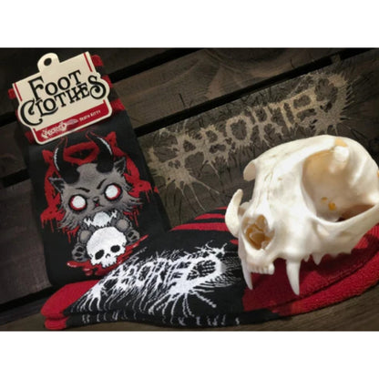 Footclothes x Aborted Death Kitty Crew Socks