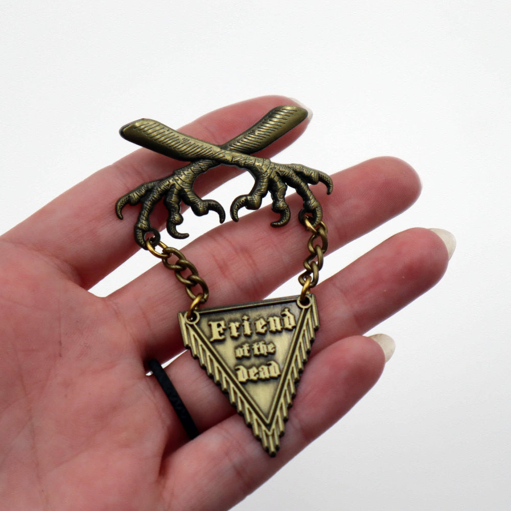Friend of the Dead Metal Pin