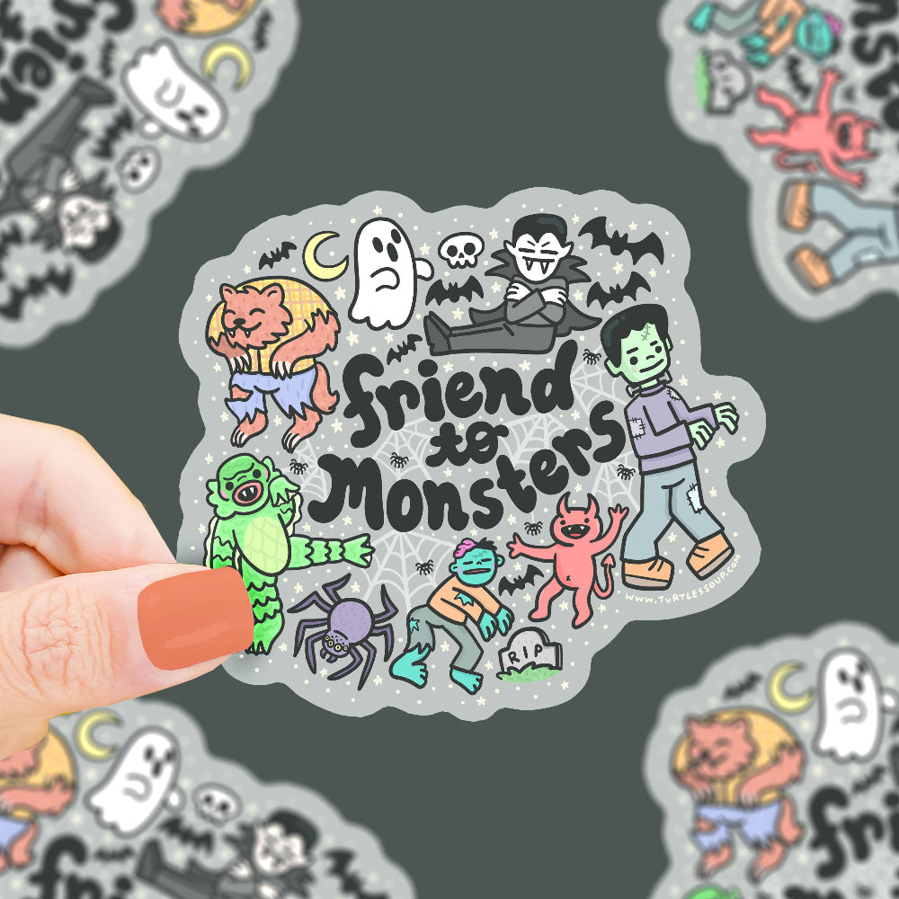 Friend to Monsters Vinyl Sticker