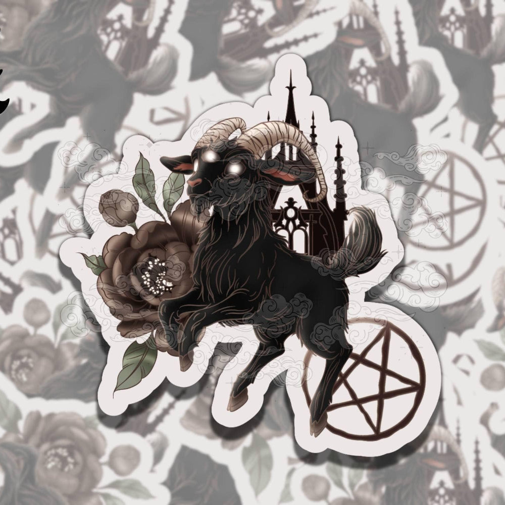 Frolicking Baphy Vinyl Sticker