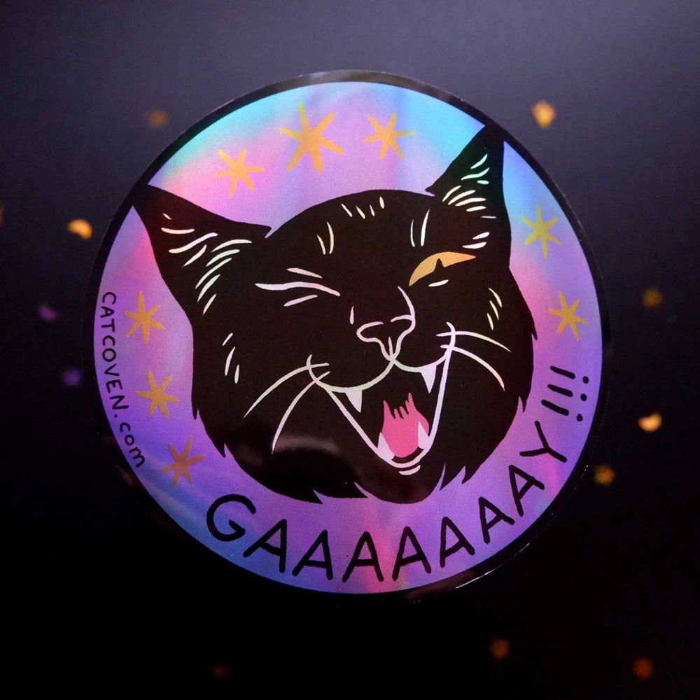 GAAAAAAAY!!! Holographic Sticker
