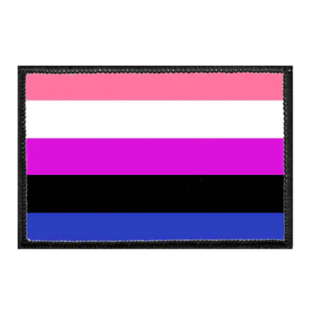 Genderfluid Pride Flag Removable Patch Bric-A-Brac PullPatch   