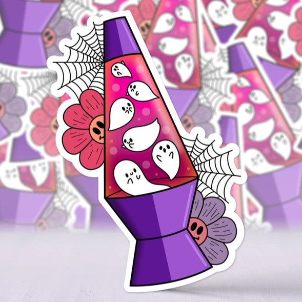 Ghost Lava Lamp Sticker