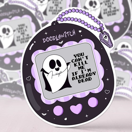 Ghost Tamagotchi Sticker