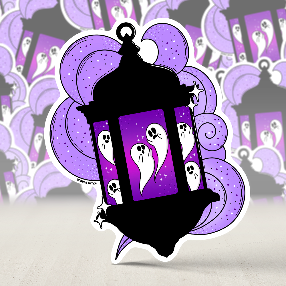 Ghost Lantern Sticker