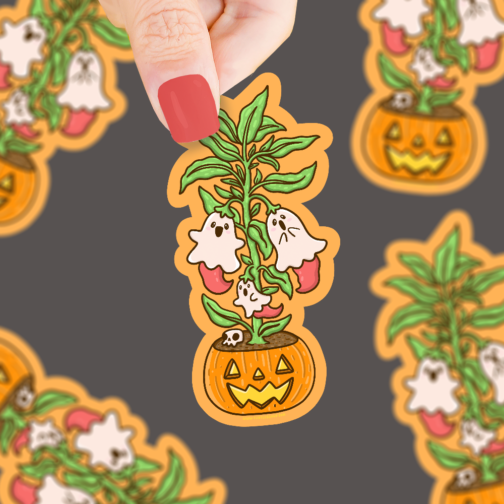 Ghost Pepper Vinyl Sticker
