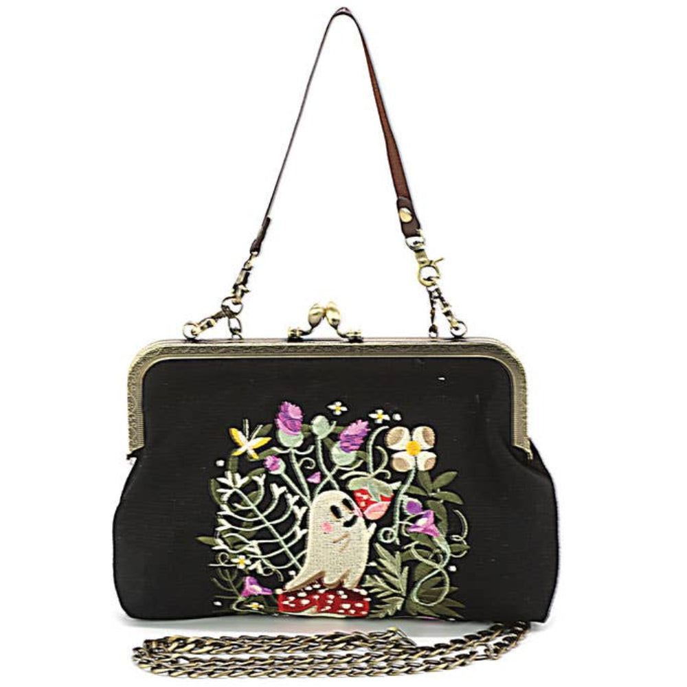Ghost in the Garden Kisslock Purse