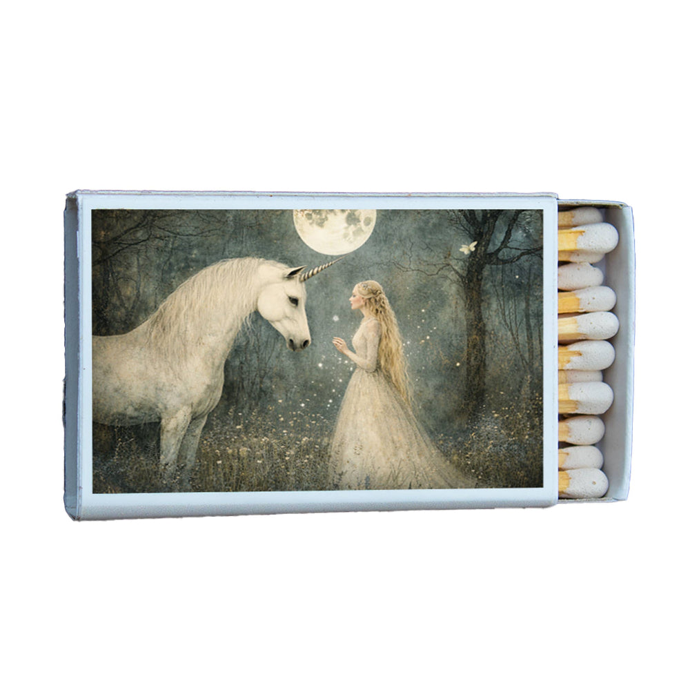 Girl with Unicorn Matchbox