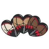 Gothic Booty Heart Embroidered Patch