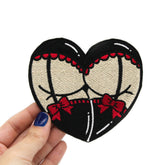 Gothic Booty Heart Embroidered Patch Fair