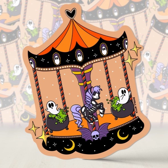 Halloween Carousel Sticker