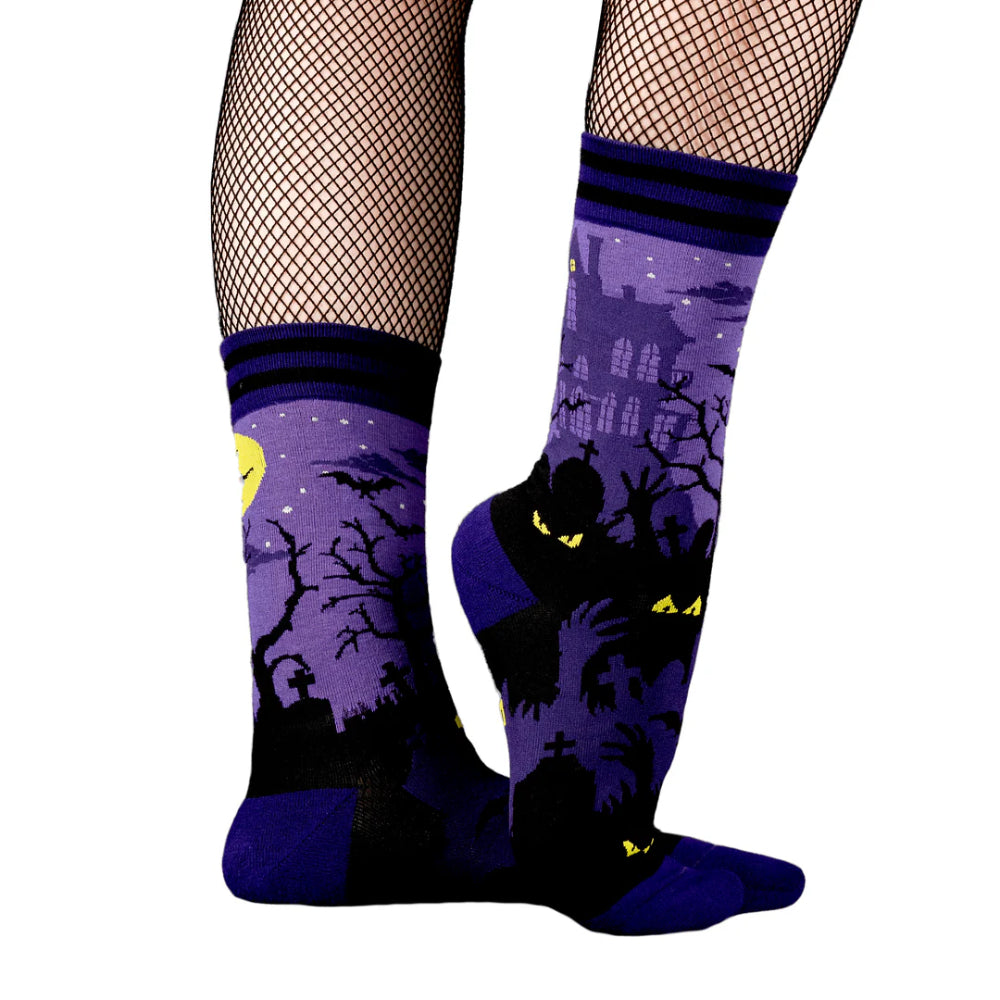 Haunted House Crew Socks Clothing FootClothes   