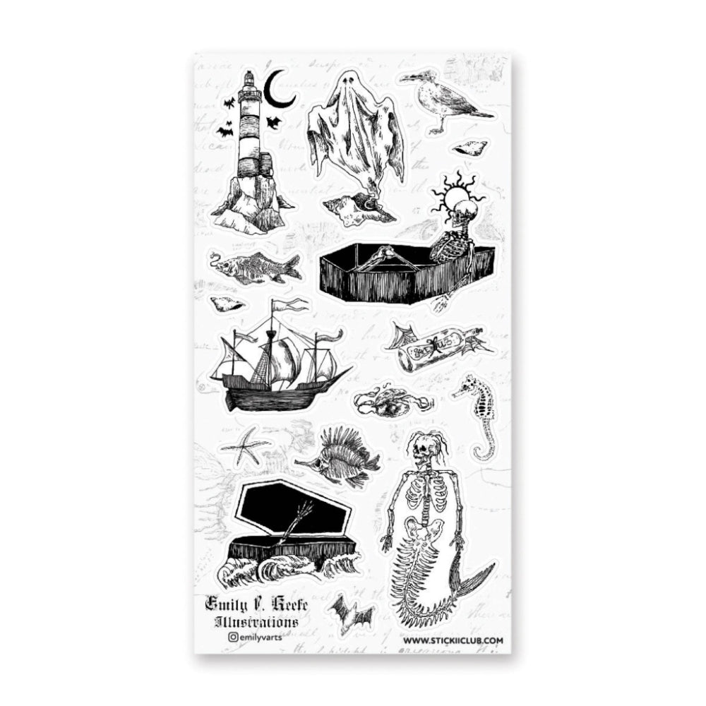 Haunted Seas Sticker Sheet Sticker STICKII   