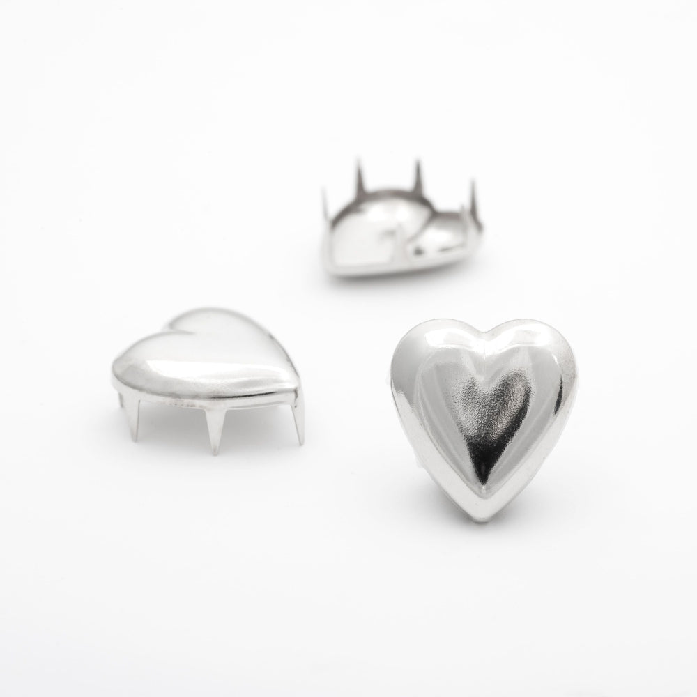 Heart Stud Silver