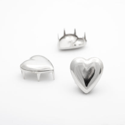 Heart Stud Silver