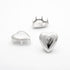 Heart Stud Silver
