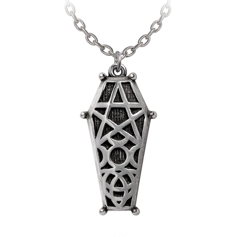 Hex Coffin Necklace