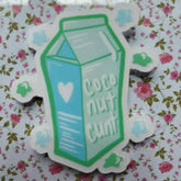Honest Milk Carton Stickers Coconut