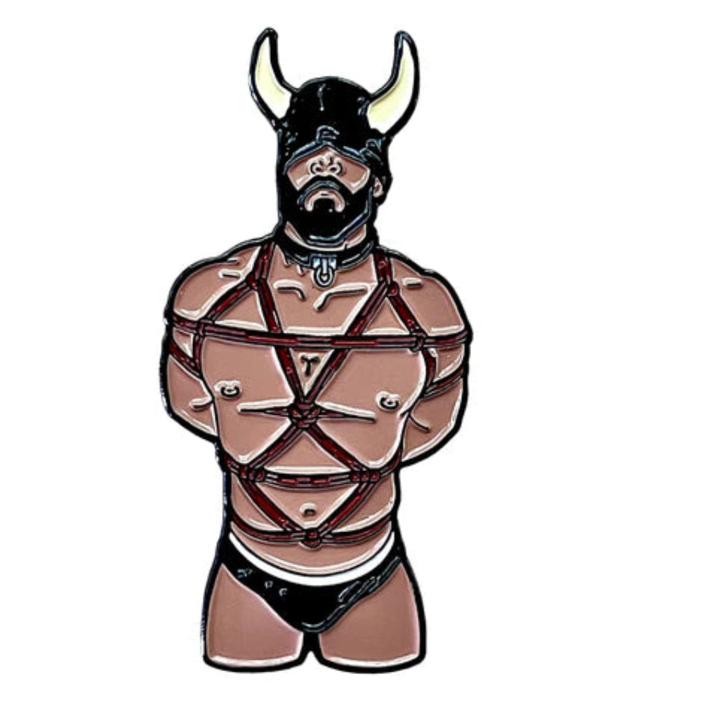 Horny Man Enamel Pin