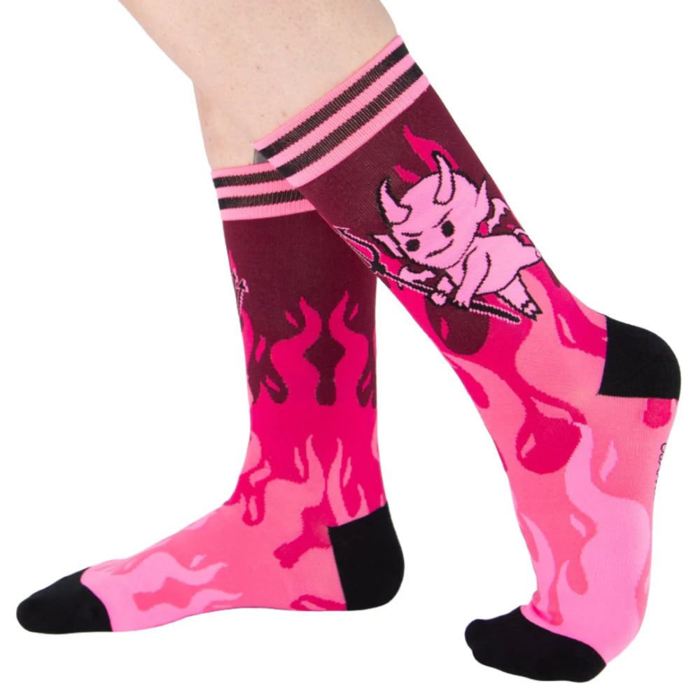 Hot As Heck Crew Socks Clothing FootClothes   