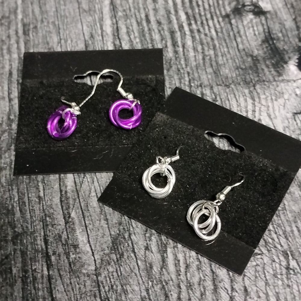 Handmade Chain-mail Simple Earrings