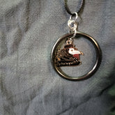 Handmade Necklace With Ring And Charm No More Germs