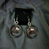 Handmade Earrings Ring and Charm No More Germs