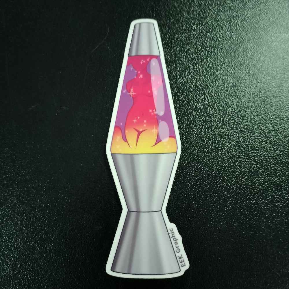 Lady of the Lava Lamp Sticker