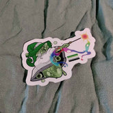 Slime Wizard Pride Flag Stickers Aromantic
