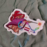 Slime Wizard Pride Flag Stickers Lesbian