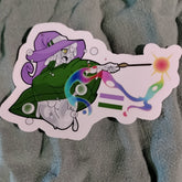 Slime Wizard Pride Flag Stickers Genderqueer