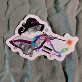 Slime Wizard Pride Flag Stickers Asexual