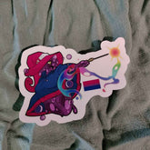 Slime Wizard Pride Flag Stickers Bisexual