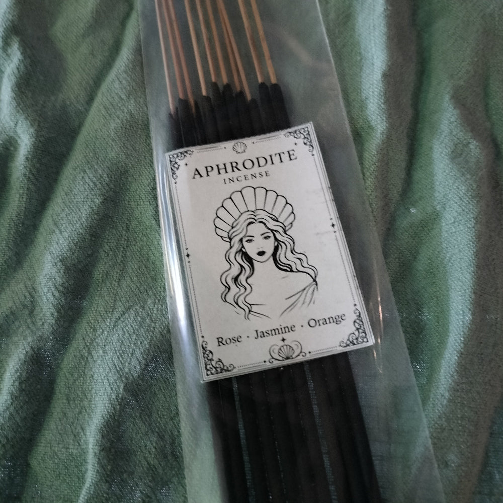Packaged incense sticks with &