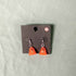 Handmade Ghost Earrings Orange