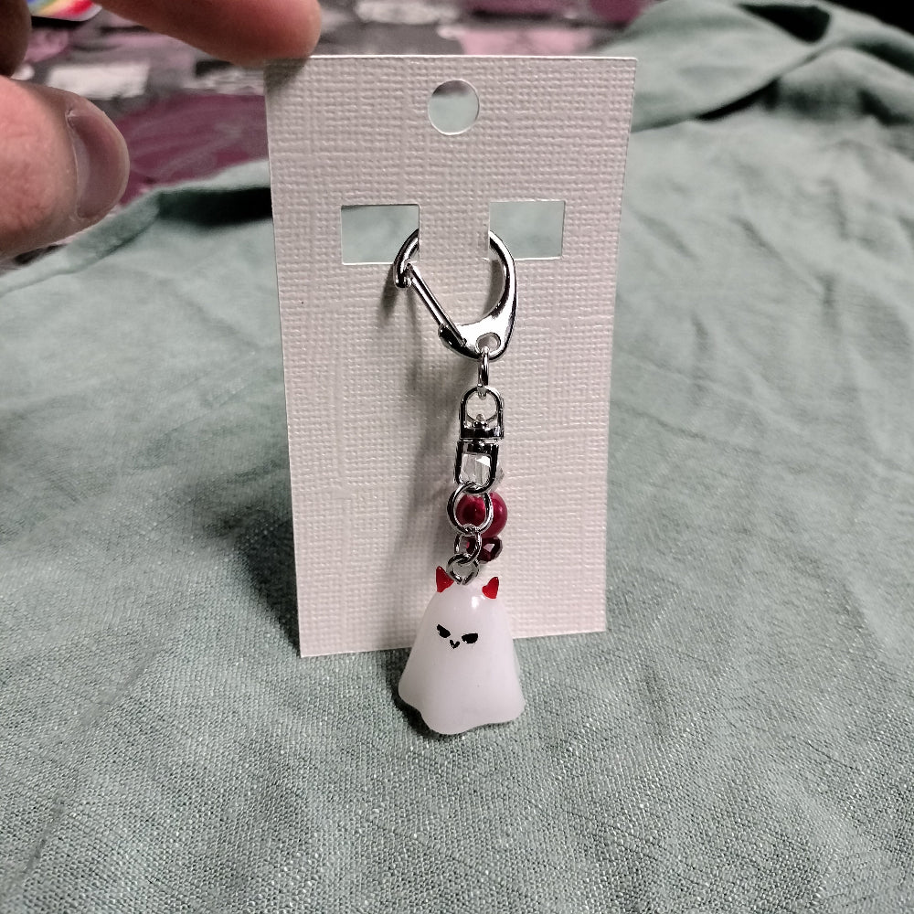 Handmade Devil Ghost Keychain