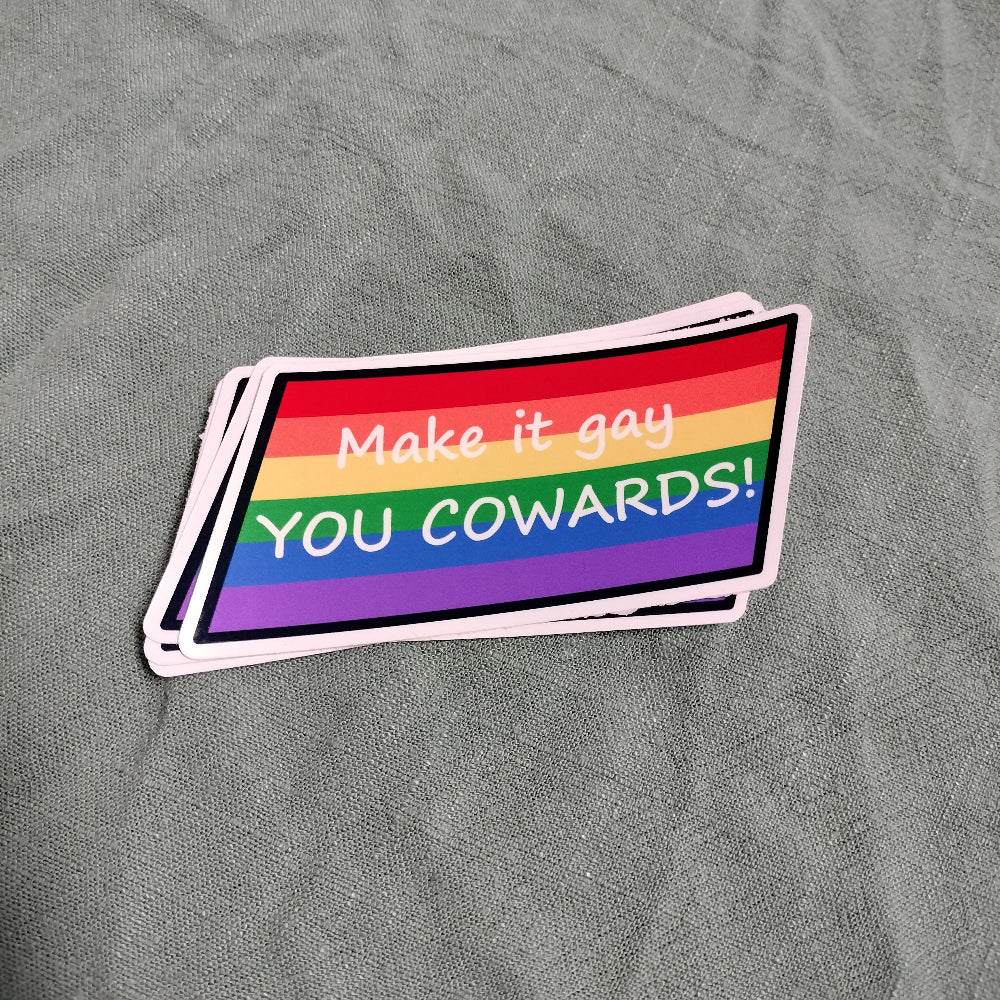 Make It Gay Sticker