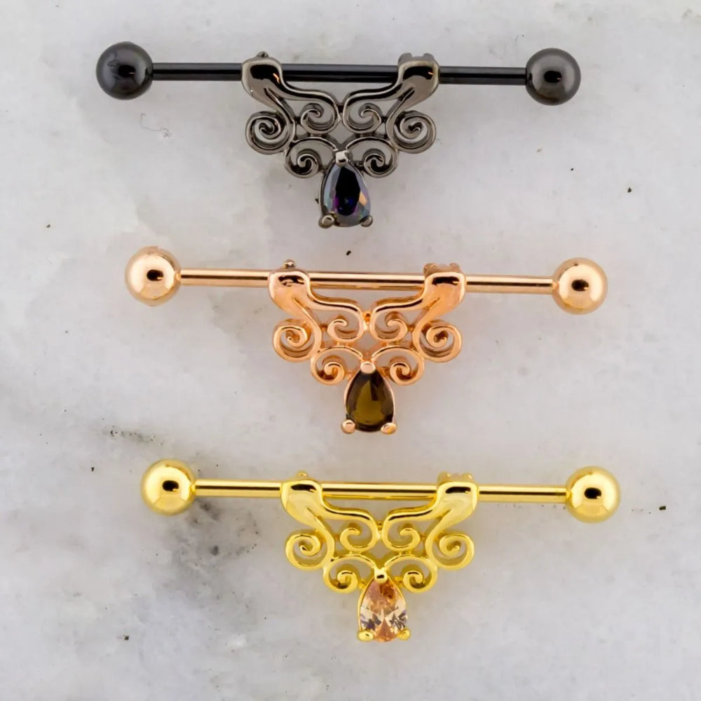 Industrial Barbell Filigree