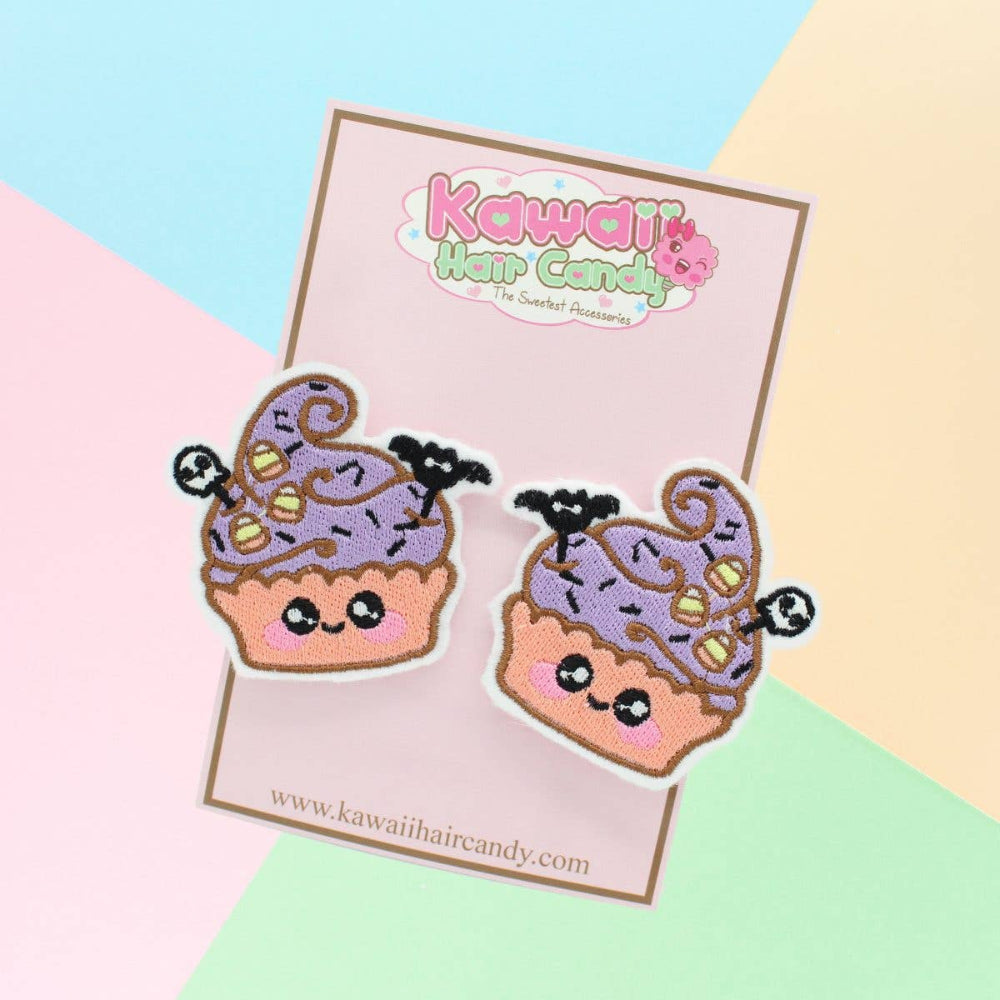 Kawaii Candy Corn Cupcake Hair Clip Set Jewelry Kawaii Hair Candy   