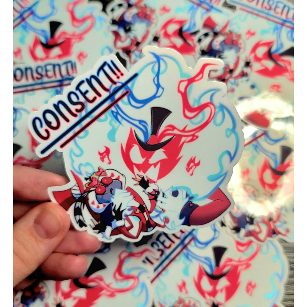 King of Consent Sticker
