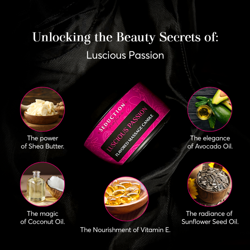 Kissable Massage Candle Luscious Passion