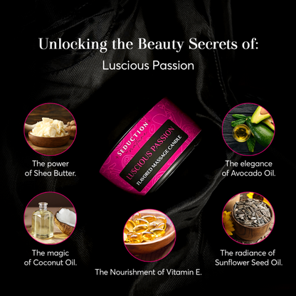 Kissable Massage Candle Luscious Passion