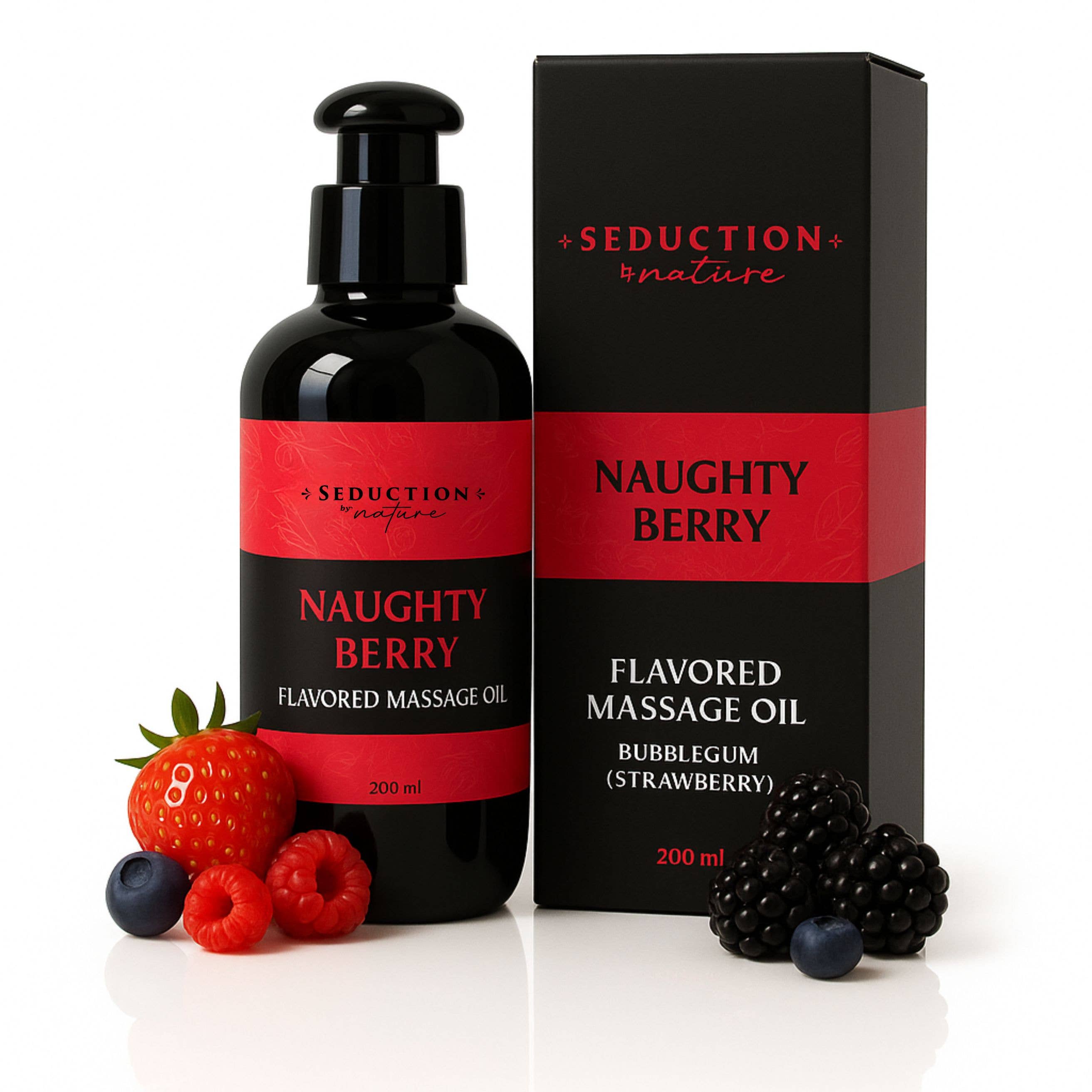 Kissable Massage Oil Naughty Berry