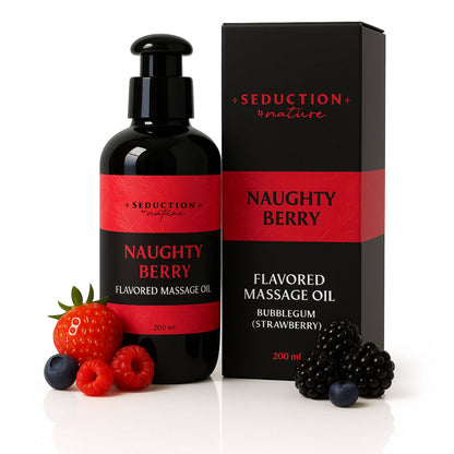 Kissable Massage Oil Naughty Berry