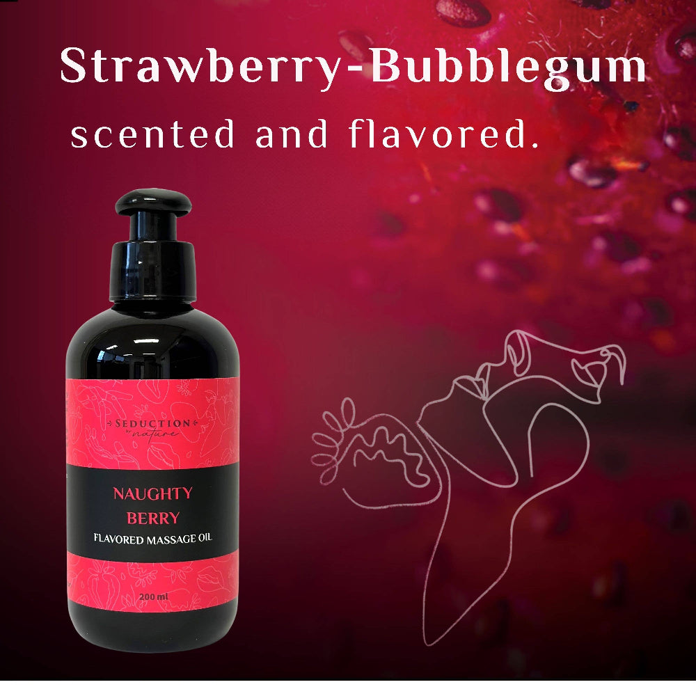 Kissable Massage Oil Naughty Berry