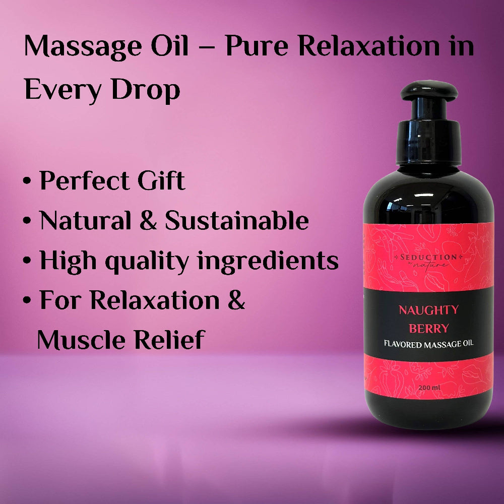 Kissable Massage Oil Naughty Berry